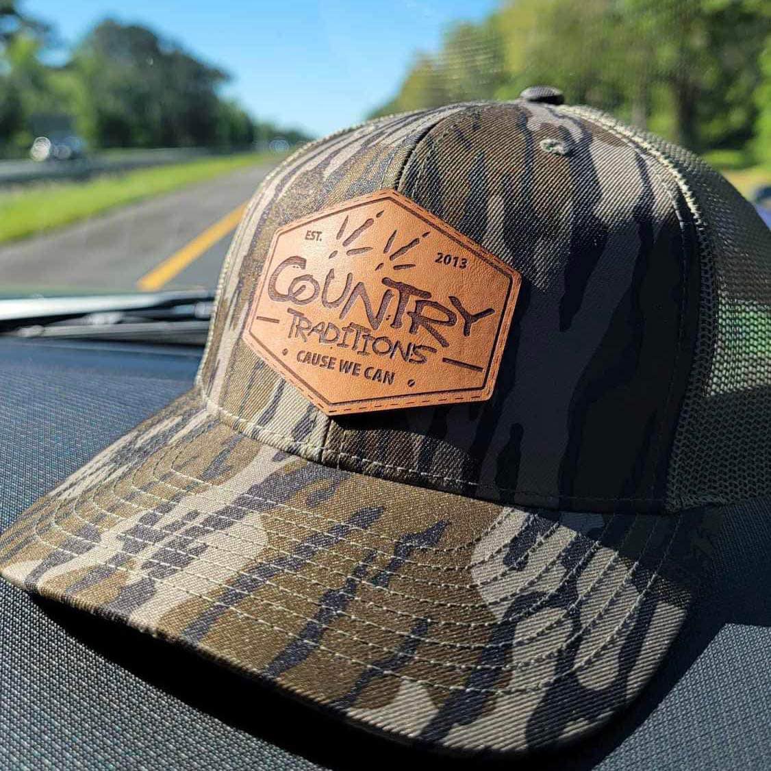 CT Turkey Patch Bottomland Camo Trucker Hat