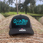 Original Logo Teal Stitch Black/Charcoal Grey Trucker Hat