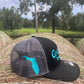 Original Logo Teal Stitch Black/Charcoal Grey Trucker Hat