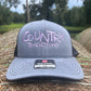 Original Logo Lilac Stitch Heather Grey/Black Trucker Hat